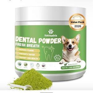 Dental Powder for Dogs - Fresh Breath, Green